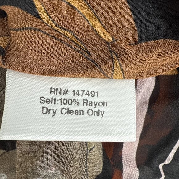 Katie May Size Small Bell Sleeve Black 70s Floral Dress Sheer Mini Dress - Picture 13 of 13